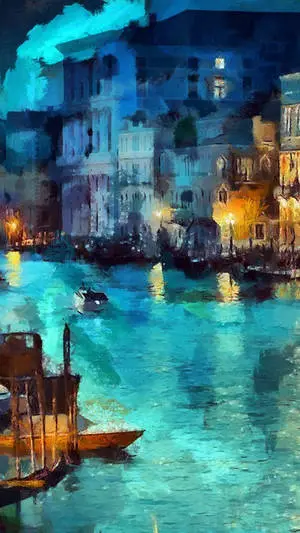Famous Paintings iPhone Of City On Water