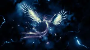Flying Articuno With Lightning Graphics