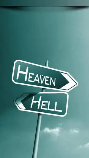 Full HD Phone Heaven And Hell Signages
