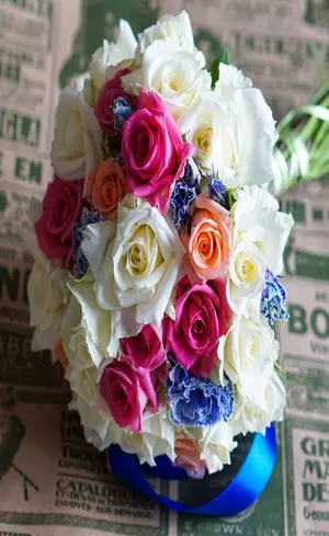 Full HD Phone Roses Bouquet