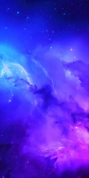 Portrait Amazing Galaxy Blue Aesthetic Background Idea