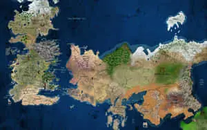 Game Of Thrones Map Blue Aesthetic Known World