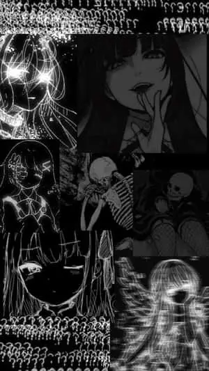 Girls And Skeletons Goth Anime