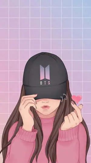 Girly Tumblr BTS Black Cap