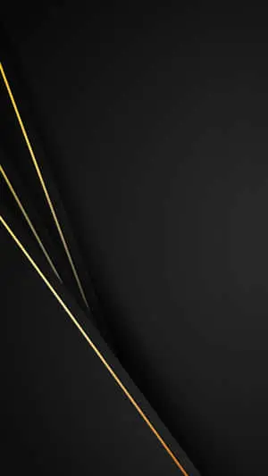 Glossy Black With Gold Abstract