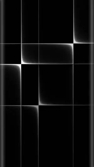 Glowing Lines In Black 3D