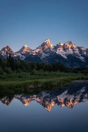 Grand Teton National Park Clear Blue Skies