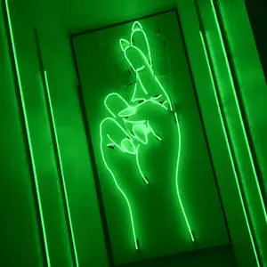 Green Aesthetic Tumblr Crossed Fingers
