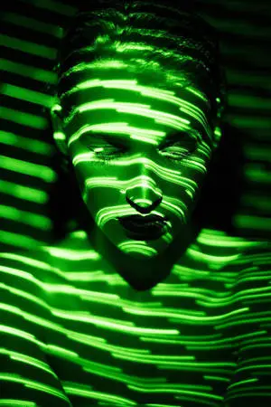 Green Aesthetic Tumblr Girl Glitch