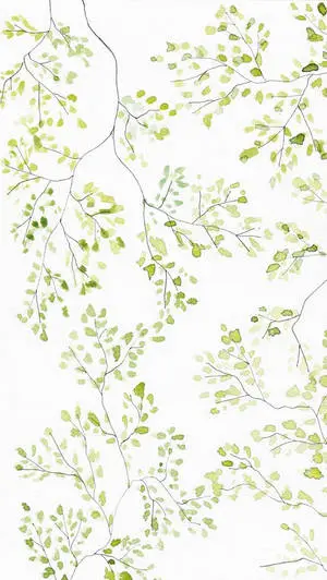 Green Neutral iPhone Flower Art