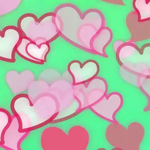 Green Pink Awesome Heart 