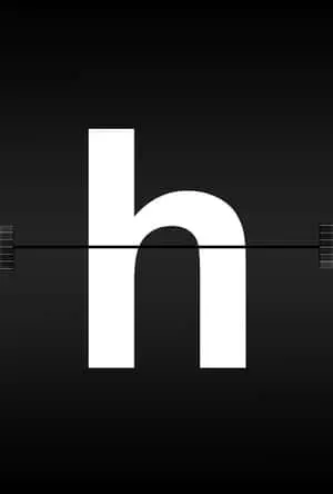 White Alphabet Letter H Background