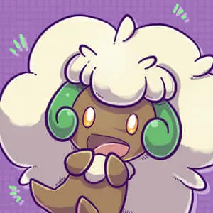 Happy Whimsicott Purple Background
