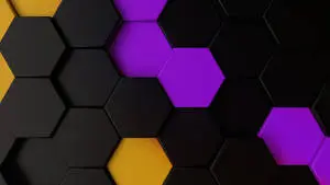 Hexagon Black Pattern Vector Tiles