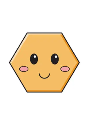 Hexagon With Smiley Face Picture