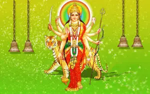Hindu Goddess Maa Sherawali
