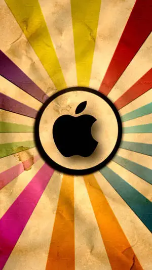 iPhone Apple Vintage Rainbow
