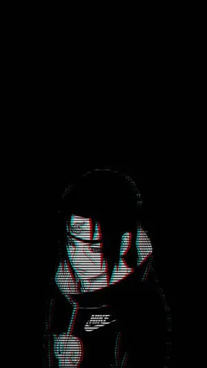 Itachi Phone Black Glitch