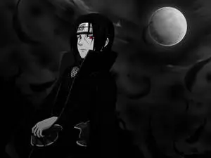 Itachi Uchiha Black And White Portrait