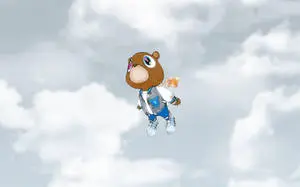 Kanye West Bear Gray Aesthetic Sky
