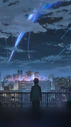Kimi No Na Wa Aesthetic City Graphic