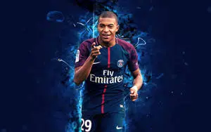 Kylian Mbappe 4k Blue Aesthetic