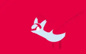 Latias Graphic In Red Background