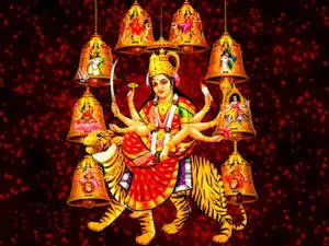 Maa Sherawali Avatars Red Aesthetic