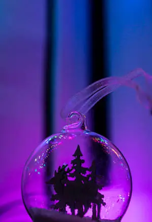 Merry Christmas Glass Bauble