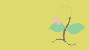 Minimalist Aesthetic Desktop Bellsprout Drawing