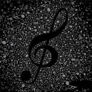 Minimalist Cute Music Treble Clef And Symbols