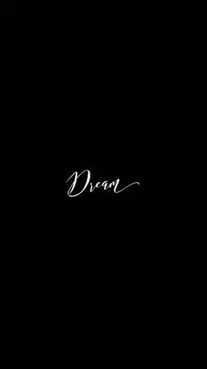Minimalist Dream Pure Black HD Phone Screen