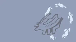 Minimalist Mega Steelix Head Art