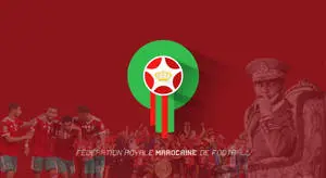 Morocco National Football Team Logo Red Aesthetic