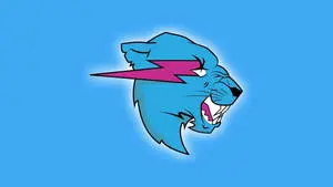 Mr Beast In Cerulean Background