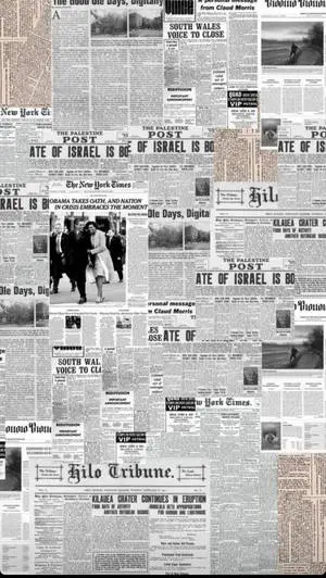 Newspaper Aesthetic The Palestine Post Portrait
