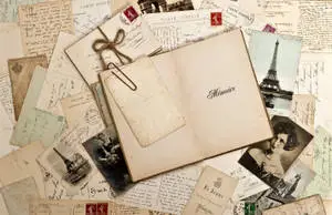 Old Letters Postcards Aesthetic Book Desktop
