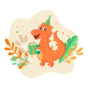 Orange Stegosaurus Aesthetic Dino