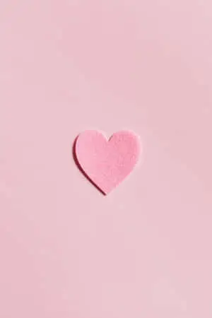 Pale Pink Background Heart Paper