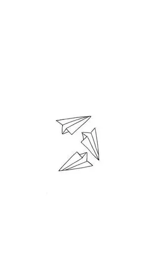 Paper Airplanes White Aesthetic iPhone