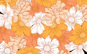 Pastel Orange Flower Aesthetic