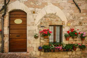 Pastel Vintage Window Scene