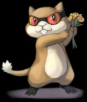 Patrat expressing its love with a bouquet of beautiful flowers 