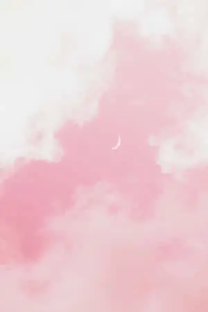 Crescent Moon Pink Aesthetic Background