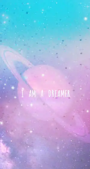I Am A Dreamer Pink And Blue Aesthetic