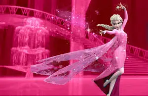 Pink Elsa Frozen Castle Dance