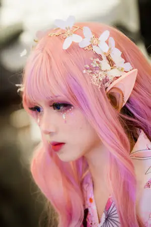 Pink-Haired Tokyo Japan Girl
