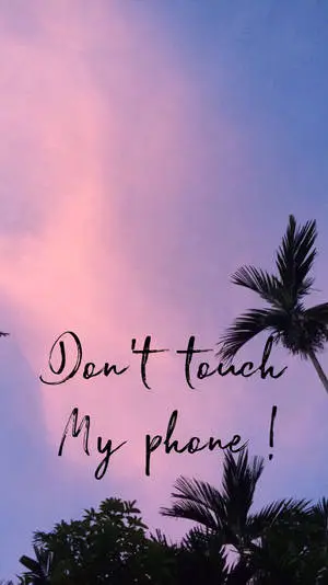 Pink Sky And Palm Trees