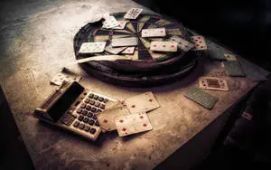 Playing Cards Old Table 