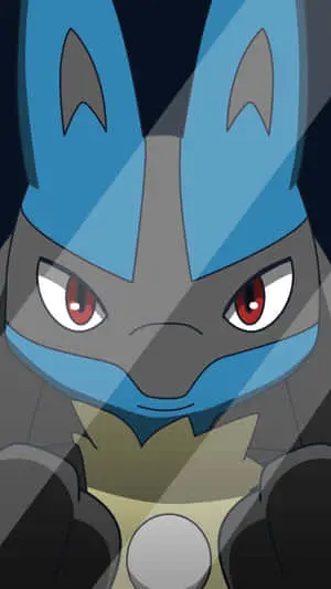 Pokemon Lucario With Slight Smile